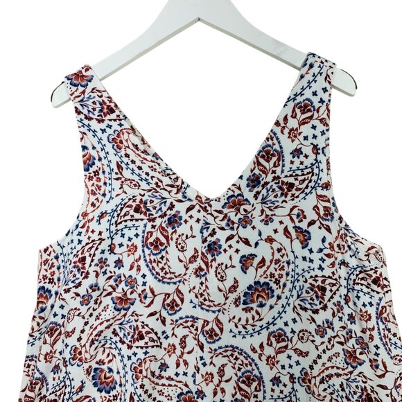 Linen-Blend Printed Swing Dress size medium RETIMANS - Picture 11 of 13